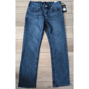 True Religion Jeans Mens Size 32 X 34 Ricky Big T No Flap Straight 700227 NWT‎